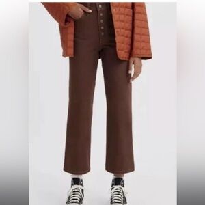 Levi’s Rigcage Straight Brown Jeans
